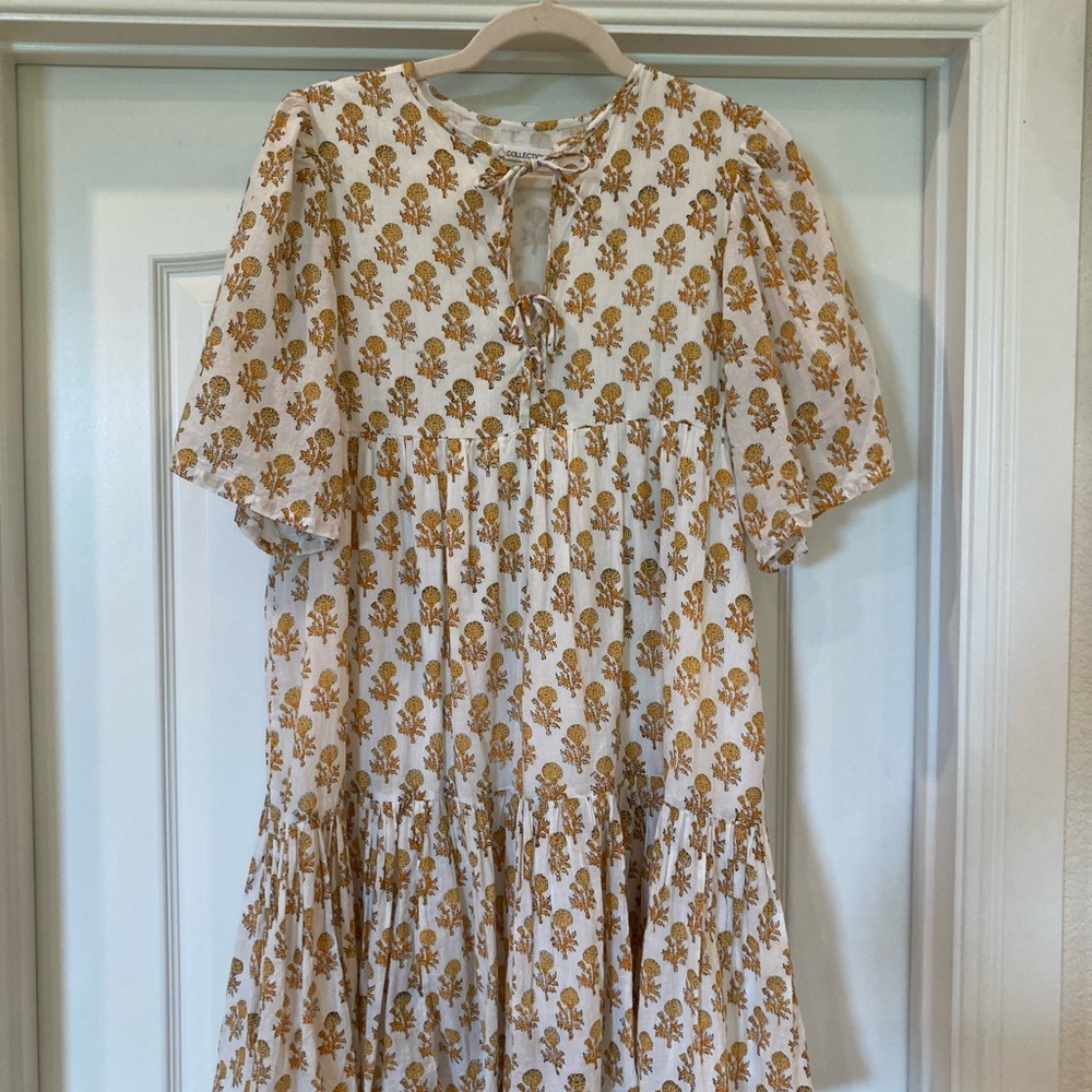 Emerson Fry ISLA Floral Block Print cotton Dress